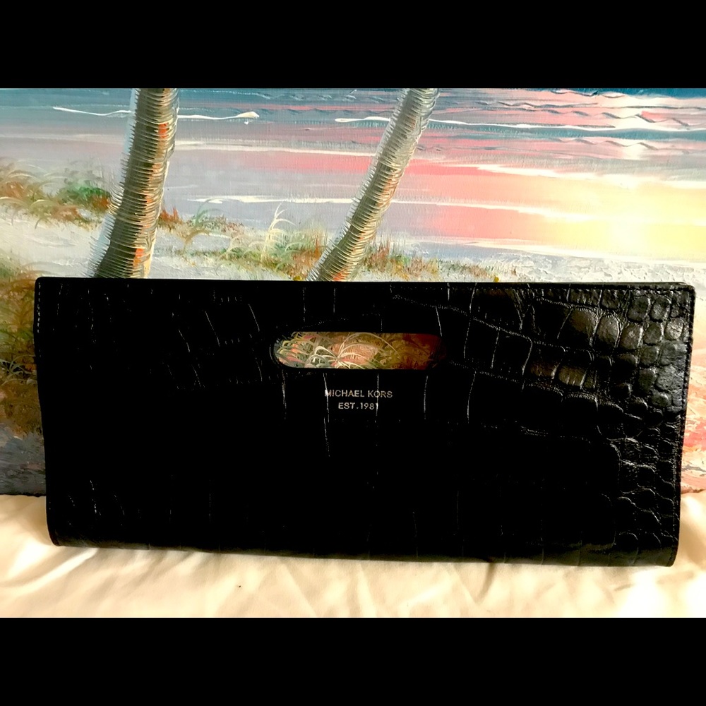 Michael Kors Tilda Clutch Large , Black